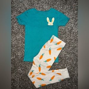 OLD NAVY Easter Bunny/Carrots Pajamas 5T Unisex